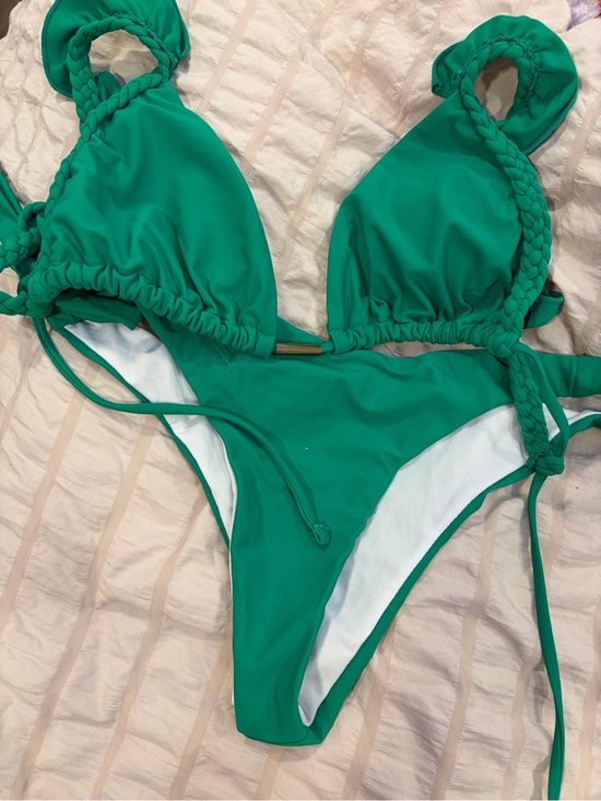 REVOLVE Other - REVOLVE Green Braided Strap Triangle Bikini